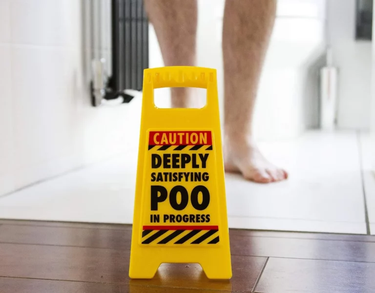 Satisfying Poo Warning Sign Satisfying Poo Warning Sign