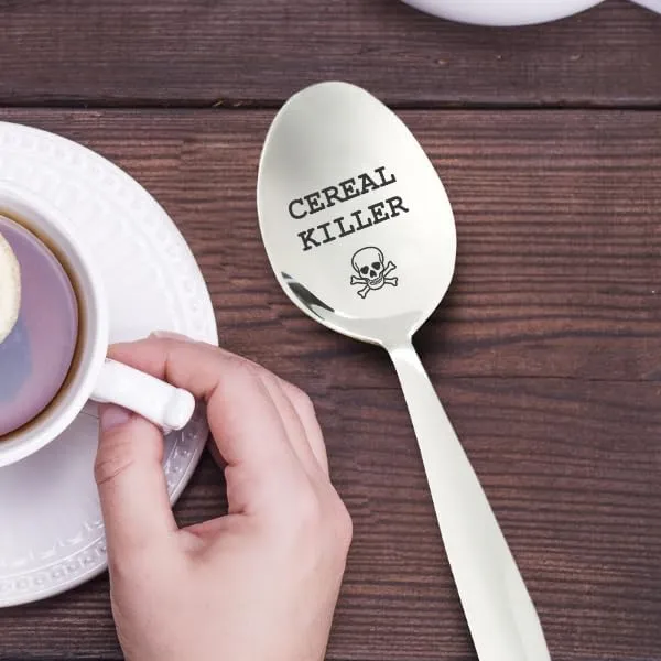 Cereal Killer Engraved Spoon
