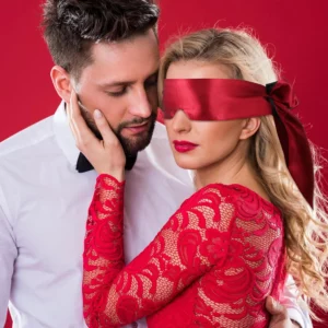 satin blindfold